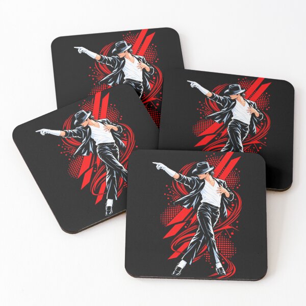 Item preview, Michael Jackson Red Energy Splash Dance Pose Pointing Hand Comic Style designed and sold by QliumoPery.