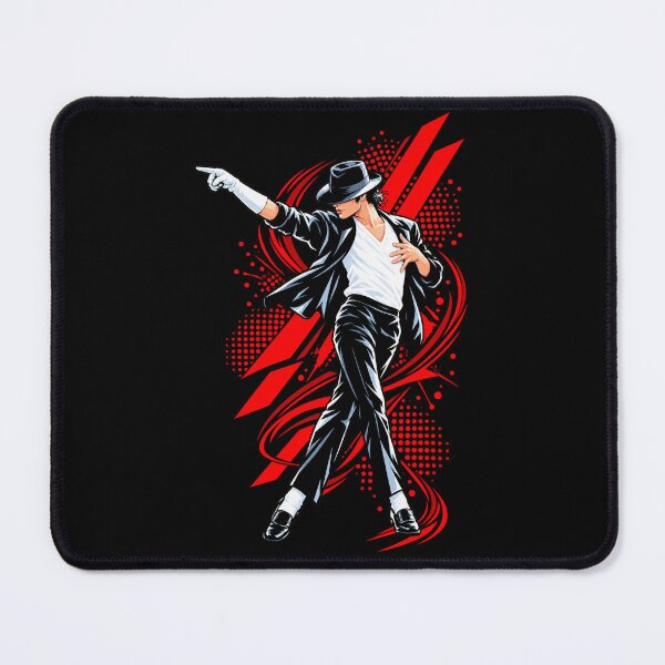 Item preview, Michael Jackson Red Energy Splash Dance Pose Pointing Hand Comic Style designed and sold by QliumoPery.