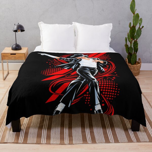 Item preview, Michael Jackson Red Energy Splash Dance Pose Pointing Hand Comic Style designed and sold by QliumoPery.