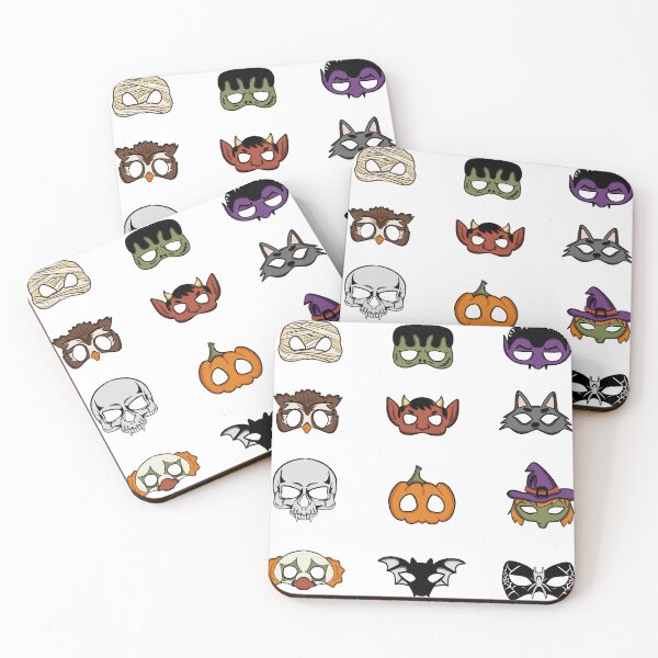 Item preview, Halloween Monster Masks Sticker Pack — Spooky Costume Party Elements designed and sold by LYAN-STORE.