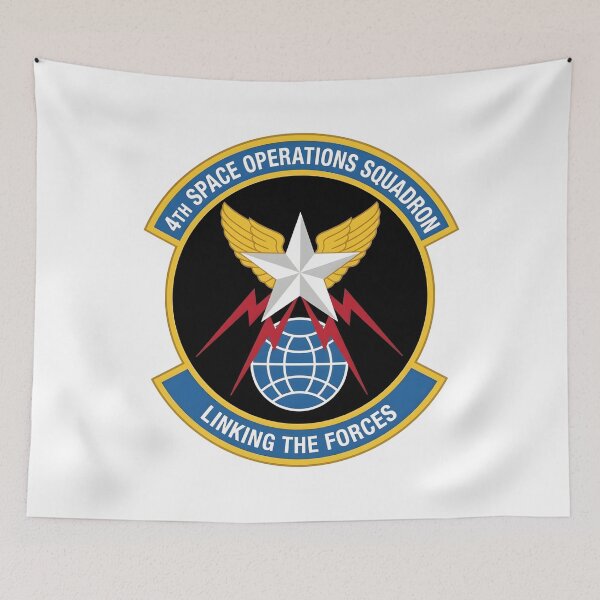 Item preview, US Space Force 4th Space Operations Squadron Linking the Forces Patch designed and sold by CharlieDesings.