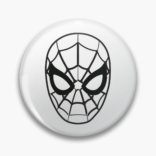 Item preview, Spider Hero Mask Line Art – Black & White designed and sold by dkvir.