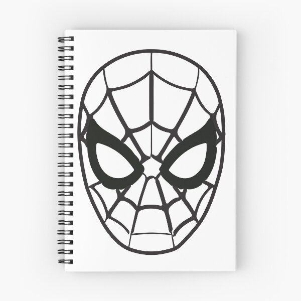 Item preview, Spider Hero Mask Line Art – Black & White designed and sold by dkvir.