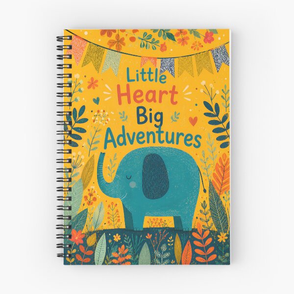 Item preview, Little Heart Big Adventures Cute Elephant Art designed and sold by ACasualCottage.