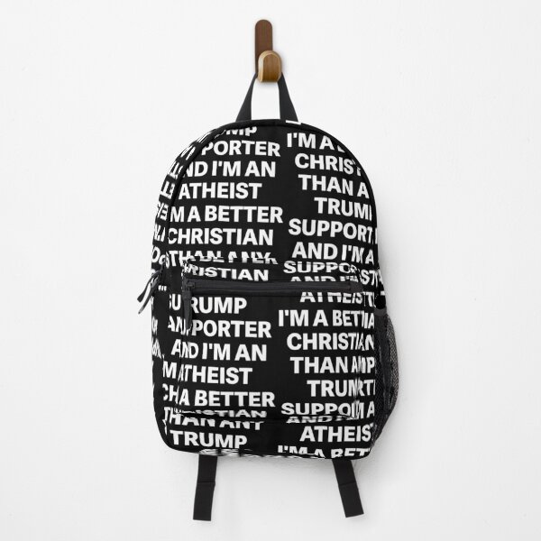 Item preview, I'm a Better Christian Than Any Trump Supporter Atheist Statement designed and sold by ostenlee.