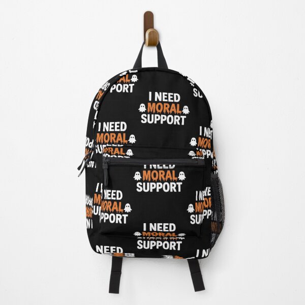 Item preview, I Need Moral Support Ghosts Halloween Humor designed and sold by cerima.