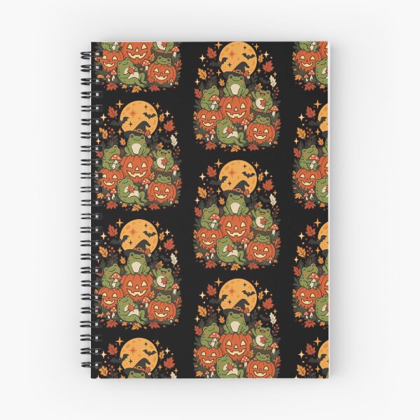 Item preview, Cute Autumn Witch Frogs Pumpkin Patch Halloween Cottagecore Design designed and sold by SEINENGAPPI23.