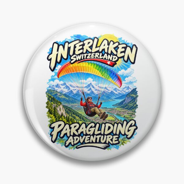 Artikelvorschau, Gleitschirmabenteuer in Interlaken, Schweiz entworfen und verkauft von Russell Thorne.