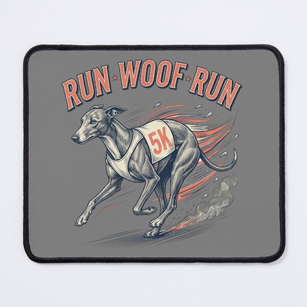 Item preview, Run Woof Run Funny Running Dog designed and sold by FurRealStudioCo.