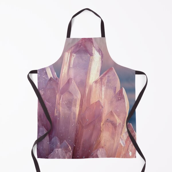 Item preview, Pink Amethyst Crystal Cluster Sunset — Pastel Rose Quartz Gemstone Art designed and sold by LYAN-STORE.