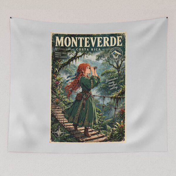 Item preview, Costa Rica, Monteverde Cloud Forest - Above the Clouds in Monteverde designed and sold by DibujandoPorfa.