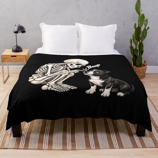 Item preview, Funny Skeleton Staffordshire Bull Terrier Dog Boop Halloween Design Mom Dad designed and sold by rafaeltto.