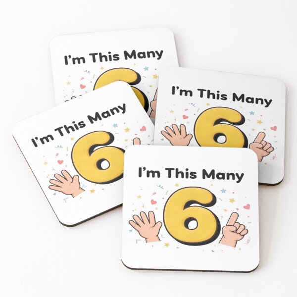 Item preview, I'm This Many Six — Kids Birthday Shirt designed and sold by Art&Fun.