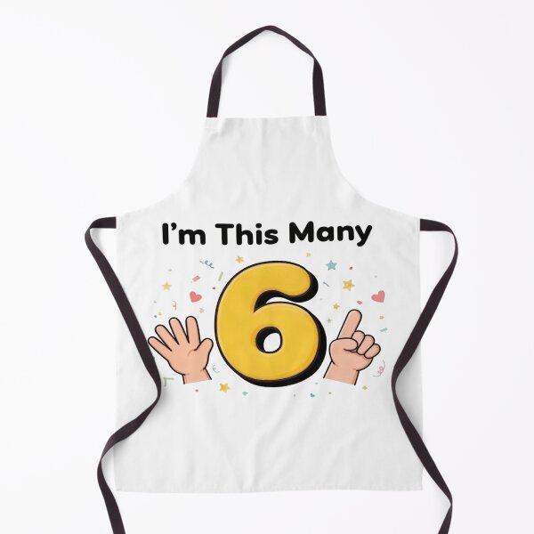 Item preview, I'm This Many Six — Kids Birthday Shirt designed and sold by Art&Fun.