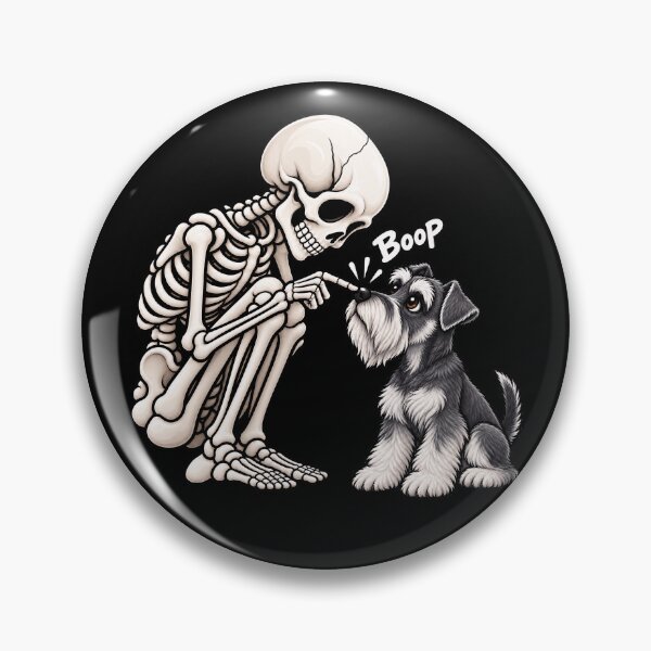 Item preview, Funny Skeleton Standard Schnauzer Dog Boop Halloween Design Mom Dad designed and sold by rafaeltto.