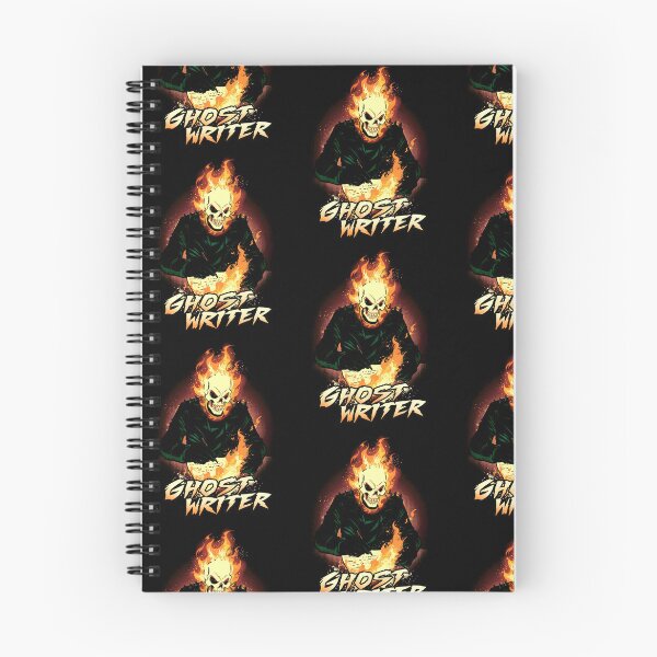 Item preview, Ghost Writer Funny Flaming Skull Author Pun Design designed and sold by SEINENGAPPI23.