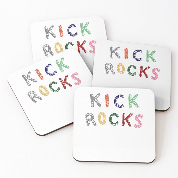 Item preview, Kicks Rocks Colorful Hand Drawn Slogan Lettering designed and sold by ostenlee.
