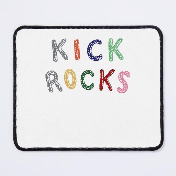 Item preview, Kicks Rocks Colorful Hand Drawn Slogan Lettering designed and sold by ostenlee.