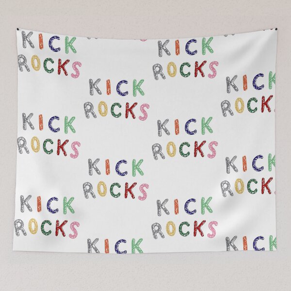 Item preview, Kicks Rocks Colorful Hand Drawn Slogan Lettering designed and sold by ostenlee.