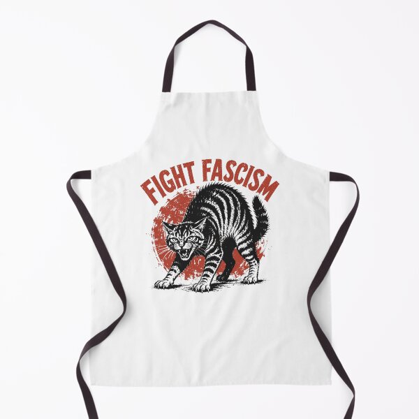 Item preview, Fight Fascism Cat Retro Protest Activist Statement designed and sold by OddPopARt.