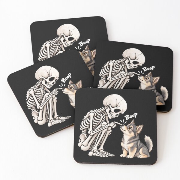 Item preview, Funny Skeleton Swedish Vallhund Dog Boop Halloween Design Mom Dad designed and sold by rafaeltto.