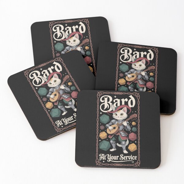 Item preview, Bard RPG class cat bard designed and sold by Boardgameo.