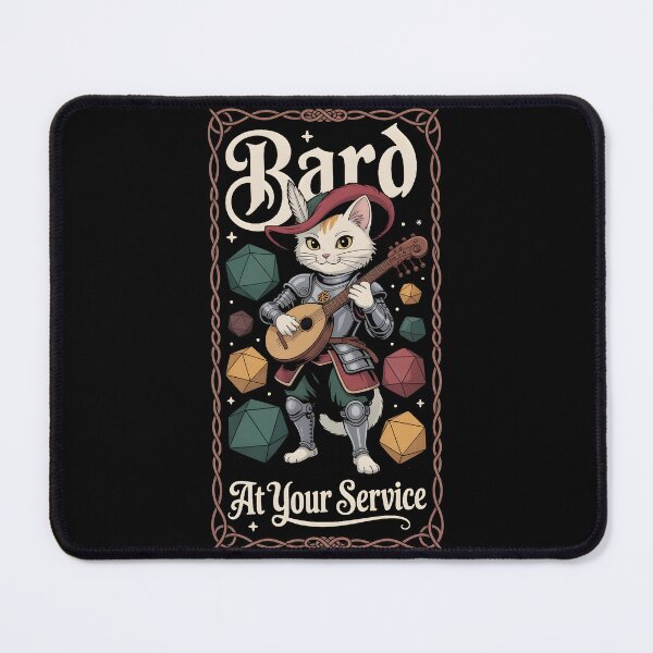 Item preview, Bard RPG class cat bard designed and sold by Boardgameo.