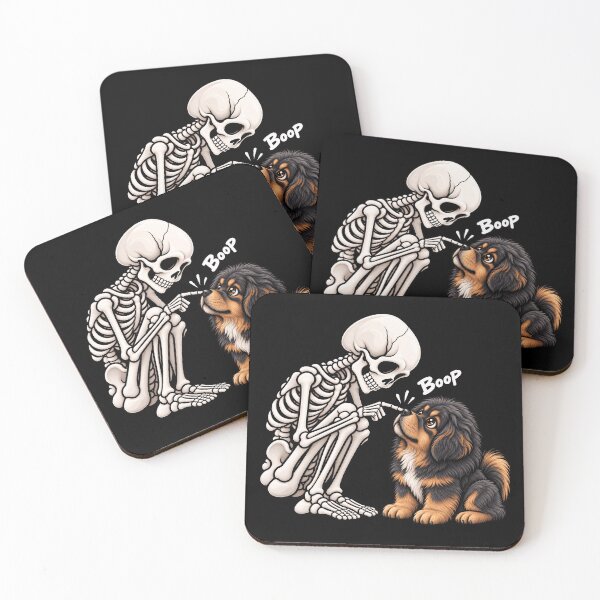 Item preview, Funny Skeleton Tibetan Mastiff Dog Boop Halloween Design Mom Dad designed and sold by rafaeltto.