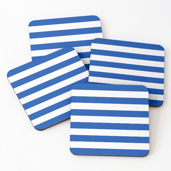 Item preview, Blue Horizontal Stripes Minimalist Color Block Pattern designed and sold by Jeallan Designs.