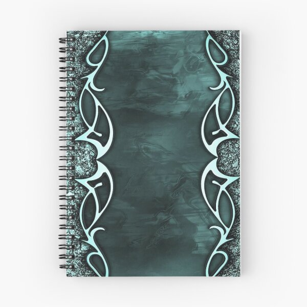 Item preview, Cyber Tribal Aqua Wave | Y2K Metallic Abstract Design designed and sold by BrontesWhimsyStore.
