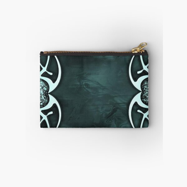 Item preview, Cyber Tribal Aqua Wave | Y2K Metallic Abstract Design designed and sold by BrontesWhimsyStore.