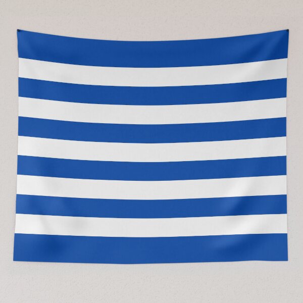 Item preview, Blue Horizontal Stripes Minimalist Color Block Pattern designed and sold by Jeallan Designs.