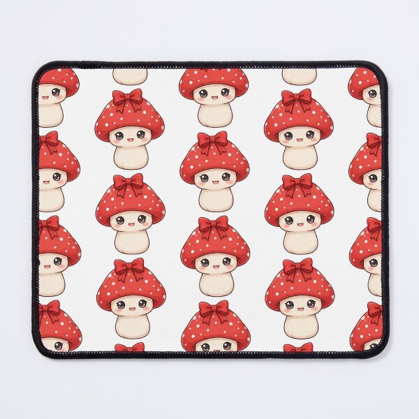 Item preview, Cute mushroom with red bow designed and sold by priyankajustine.