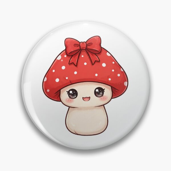 Item preview, Cute mushroom with red bow designed and sold by priyankajustine.