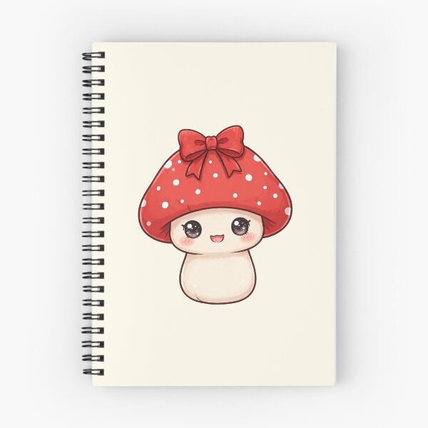 Item preview, Cute mushroom with red bow designed and sold by priyankajustine.