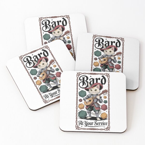 Item preview, Bard RPG class cat bard designed and sold by Boardgameo.