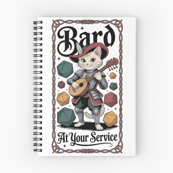 Item preview, Bard RPG class cat bard designed and sold by Boardgameo.