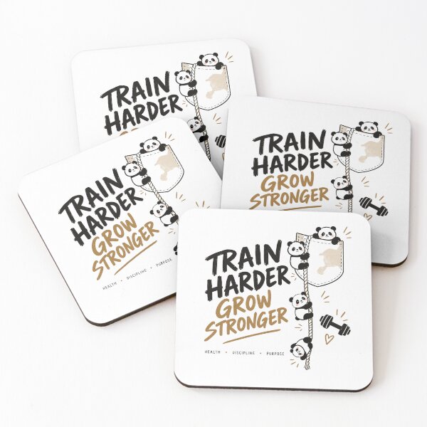 Item preview, Train Harder Grow Stronger Fitness Shirt designed and sold by guchieworldcollection.