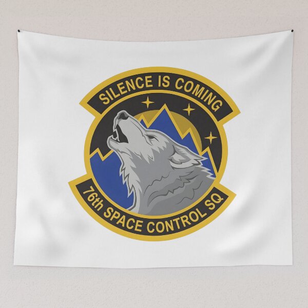Item preview, US Space Force 76th Space Control Squadron Silence Is Coming Patch designed and sold by CharlieDesings.