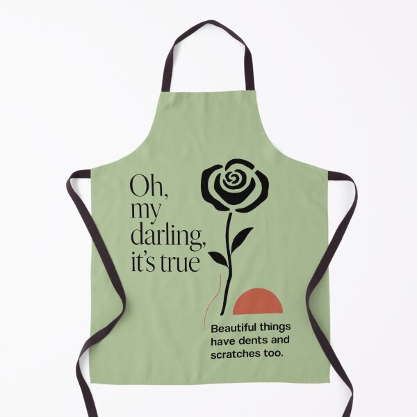 Item preview, Beautiful Things Have Dents and Scratches Too – Vintage Rose Quote 1 designed and sold by GoGreenlove.