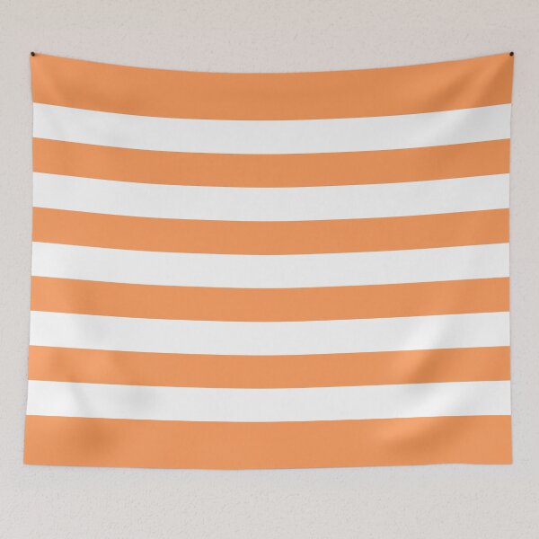 Item preview, Orange Horizontal Stripes Minimalist Color Block Pattern designed and sold by Jeallan Designs.