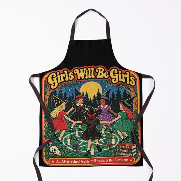 Item preview, Retro Spooky Book Coven Girls Night Magic Ritual Design designed and sold by SEINENGAPPI23.