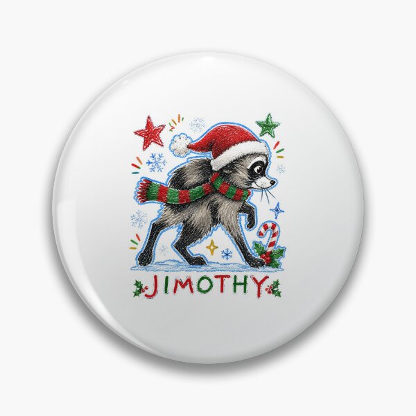 Item preview, Jimothy Christmas Raccoon Santa Holiday Woodland Character designed and sold by ostenlee.