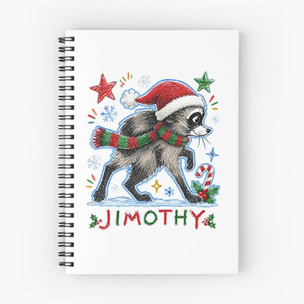 Item preview, Jimothy Christmas Raccoon Santa Holiday Woodland Character designed and sold by ostenlee.