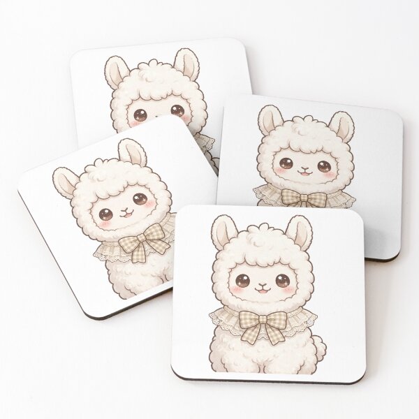 Item preview, Cute llama with bow designed and sold by priyankajustine.