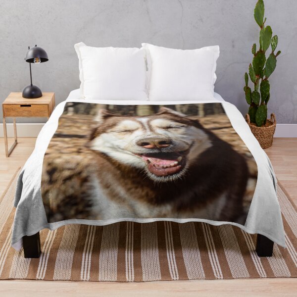 Item preview, Funny Red Siberian Husky Dog Smiling designed and sold by VanGaldo.