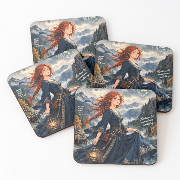 Item preview, Norway, Norwegian Autumn Fjord Forest - Autumn Winds of Norway designed and sold by DibujandoPorfa.