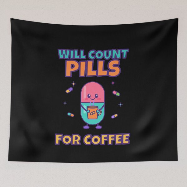 Item preview, Funny Pharmacist Gift Pill Counting Coffee Lover designed and sold by Fine Art California.