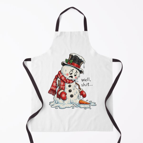 Item preview, Well Shit Melting Snowman Christmas Humor designed and sold by RDGNR.