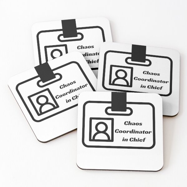 Item preview, Chaos Coordinator In Chief Funny Office ID Badge Meme designed and sold by Annekkecreative.